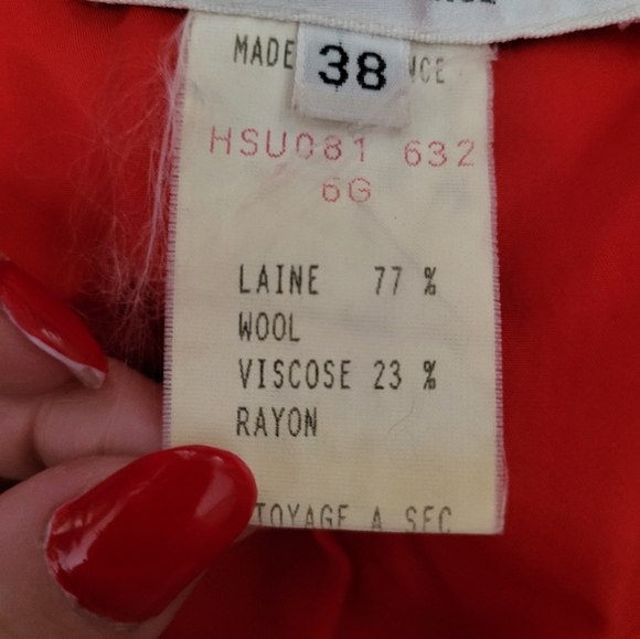 Vintage Lagerfeld red blazer holt renfrew - Picture 7 of 8